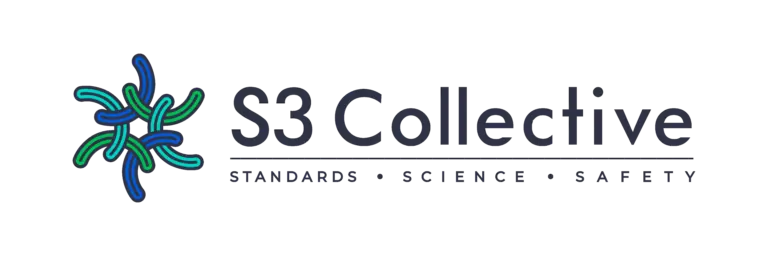 S3 Collective Logo. Standards, Science, and Safety.